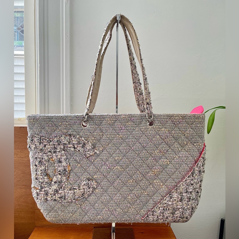 Chanel Cambon Ligne Tweed Tote Bag